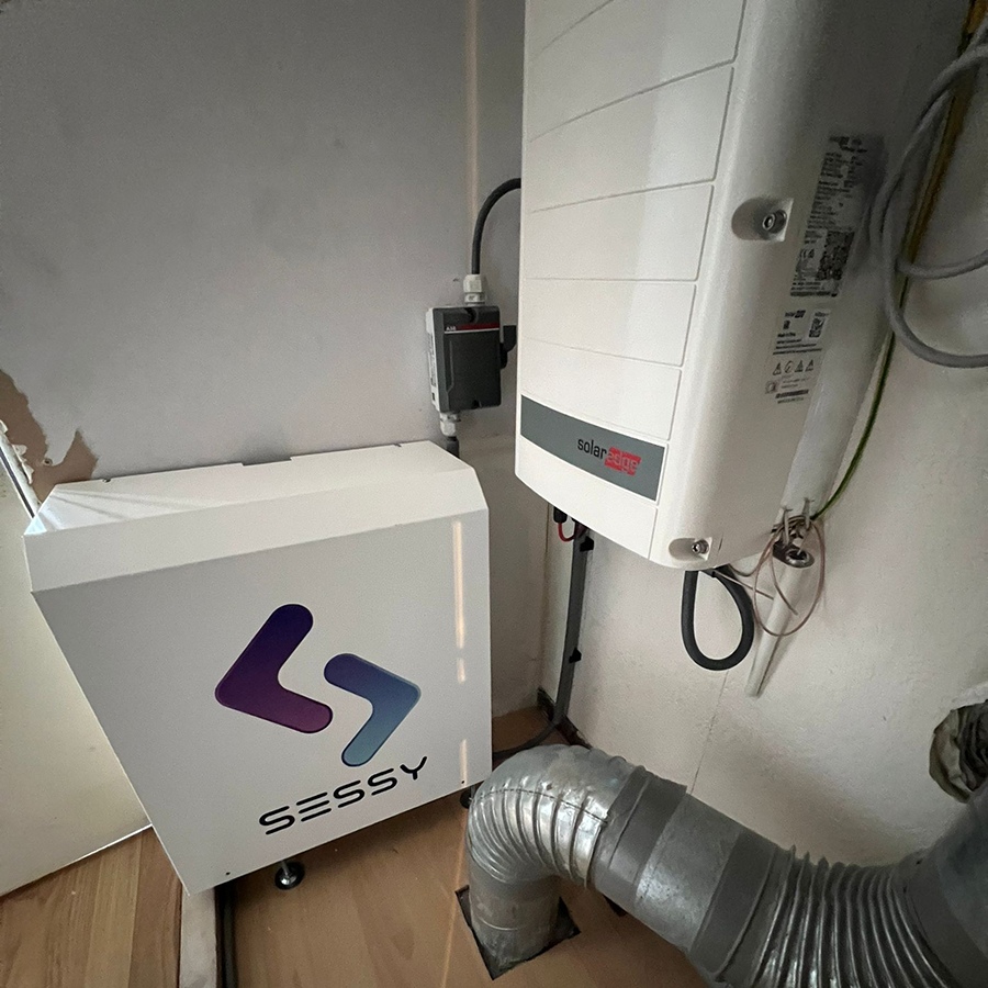 Installatieproces van de Sessy thuisbatterij Installatieproces van de Sessy thuisbatterij